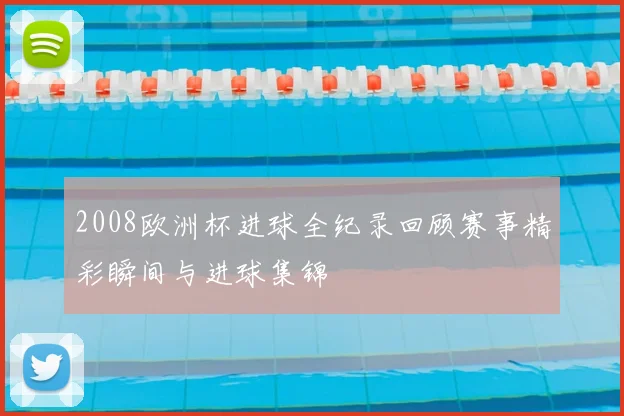2008欧洲杯进球全纪录回顾赛事精彩瞬间与进球集锦